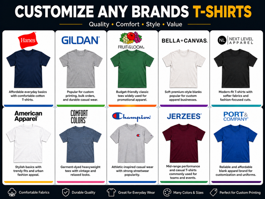 Customize any Brands T-shirt