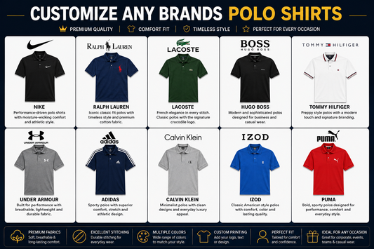 Customize any Brands Polo shirt