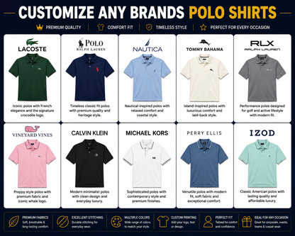 Customize any Brands Polo shirt