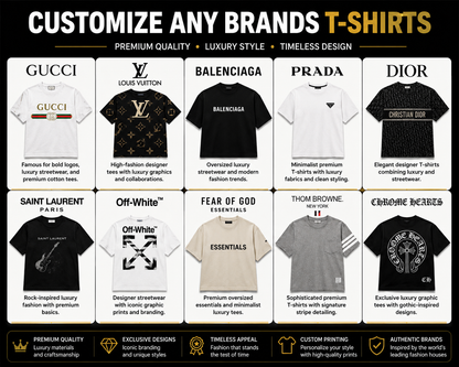 Customize any Brands T-shirt