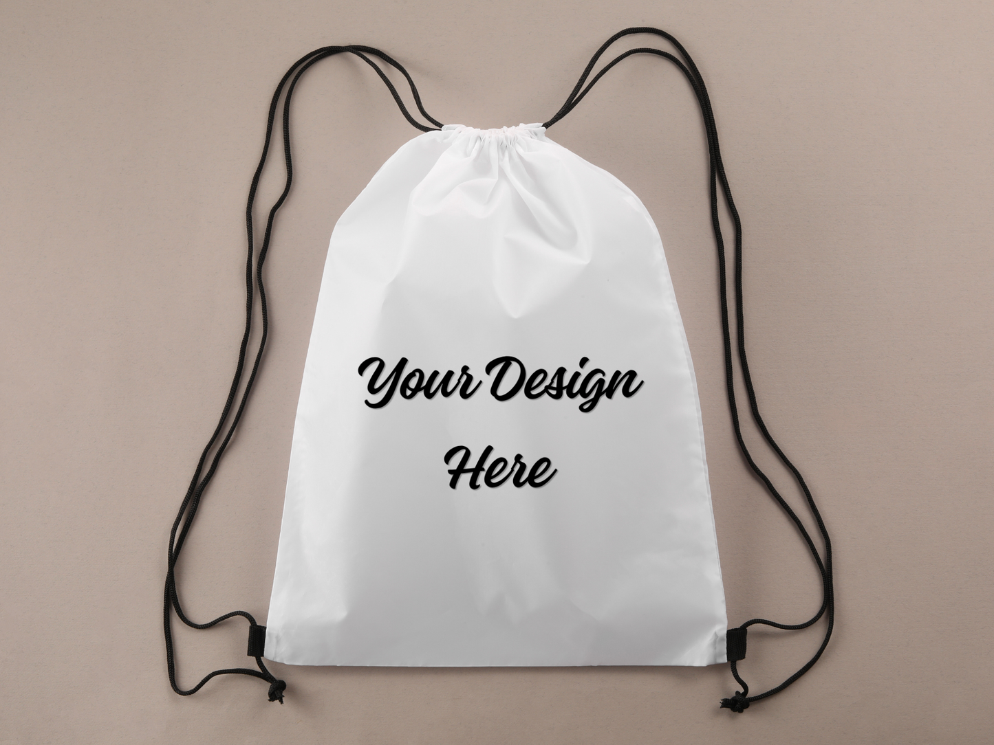 Drawstring Canvas Backpack