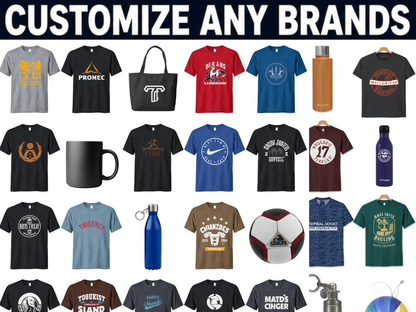 Customize any Products & Brands