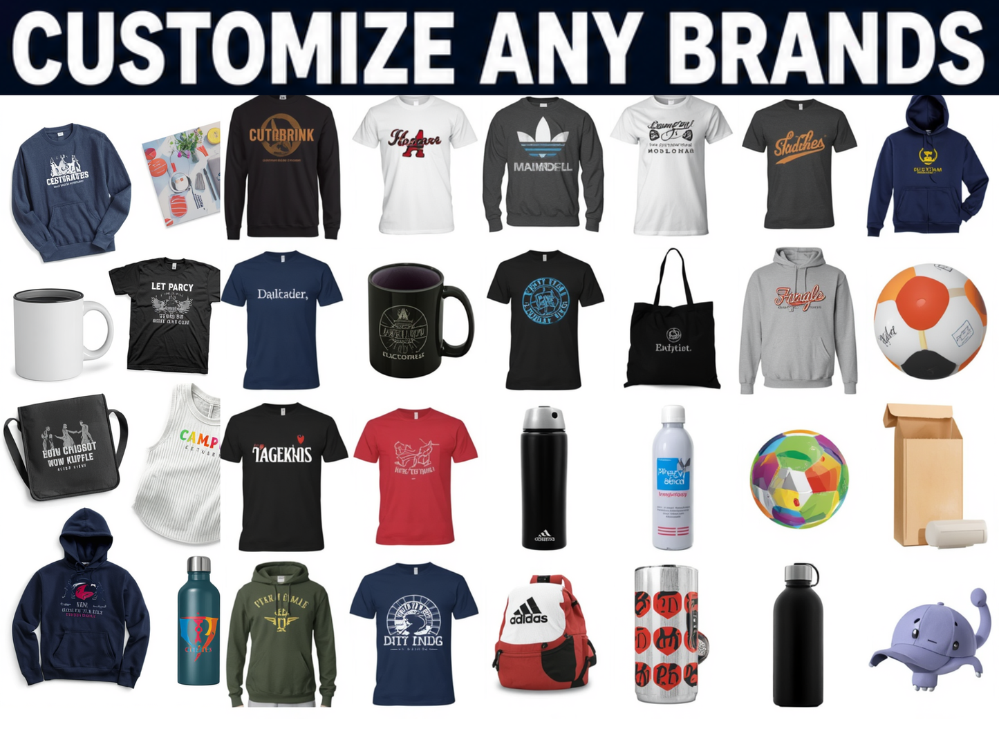 Customize any Products & Brands