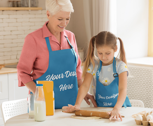 Youth Aprons Full Length Apron with 2 Patch Pockets - Laviva Sports