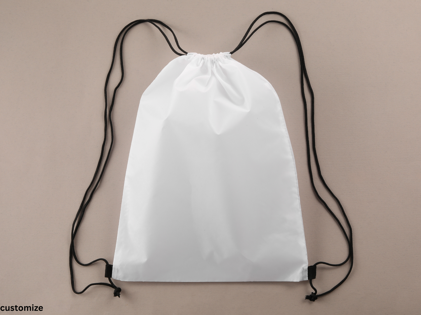 Drawstring Canvas Backpack