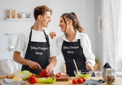 Laviva Sports Full Length Apron with 2 Patch Pockets